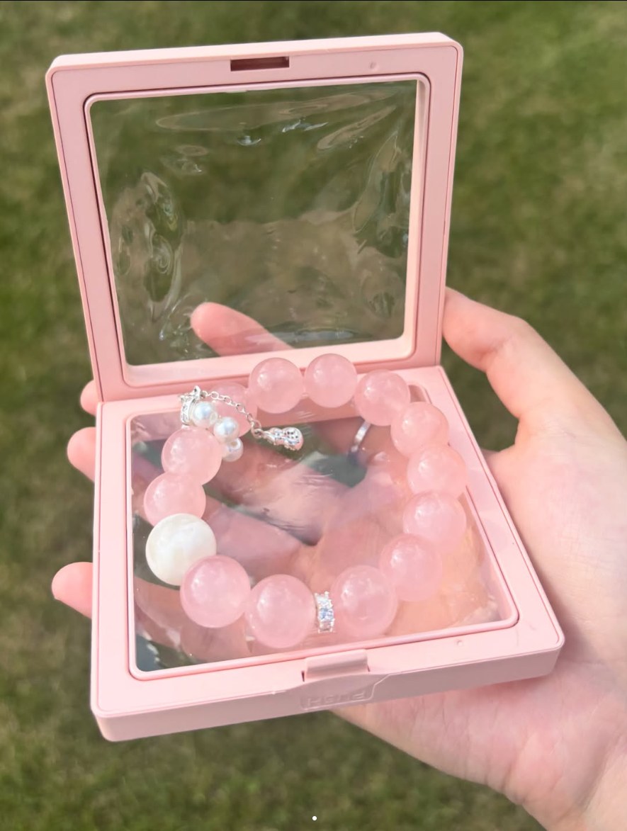 Rose Quartz & Pearl Bracelet